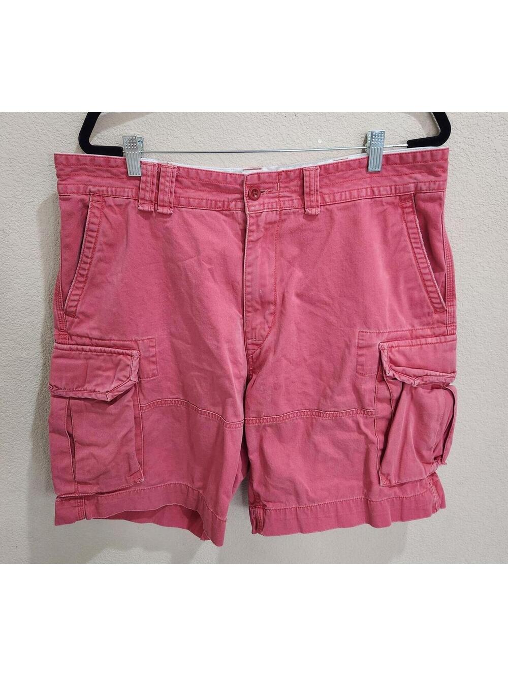 Vintage Polo Ralph Lauren Size 38 Mens Red cargo Chino Shorts 100 percent Cotton